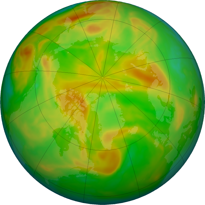 Arctic ozone map for 29 May 2021